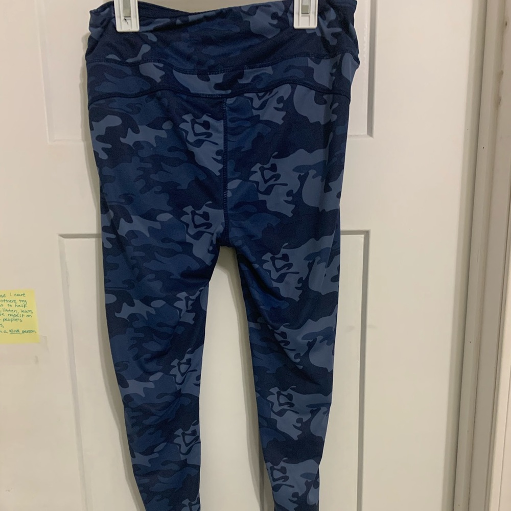 Camo blue workout leggings